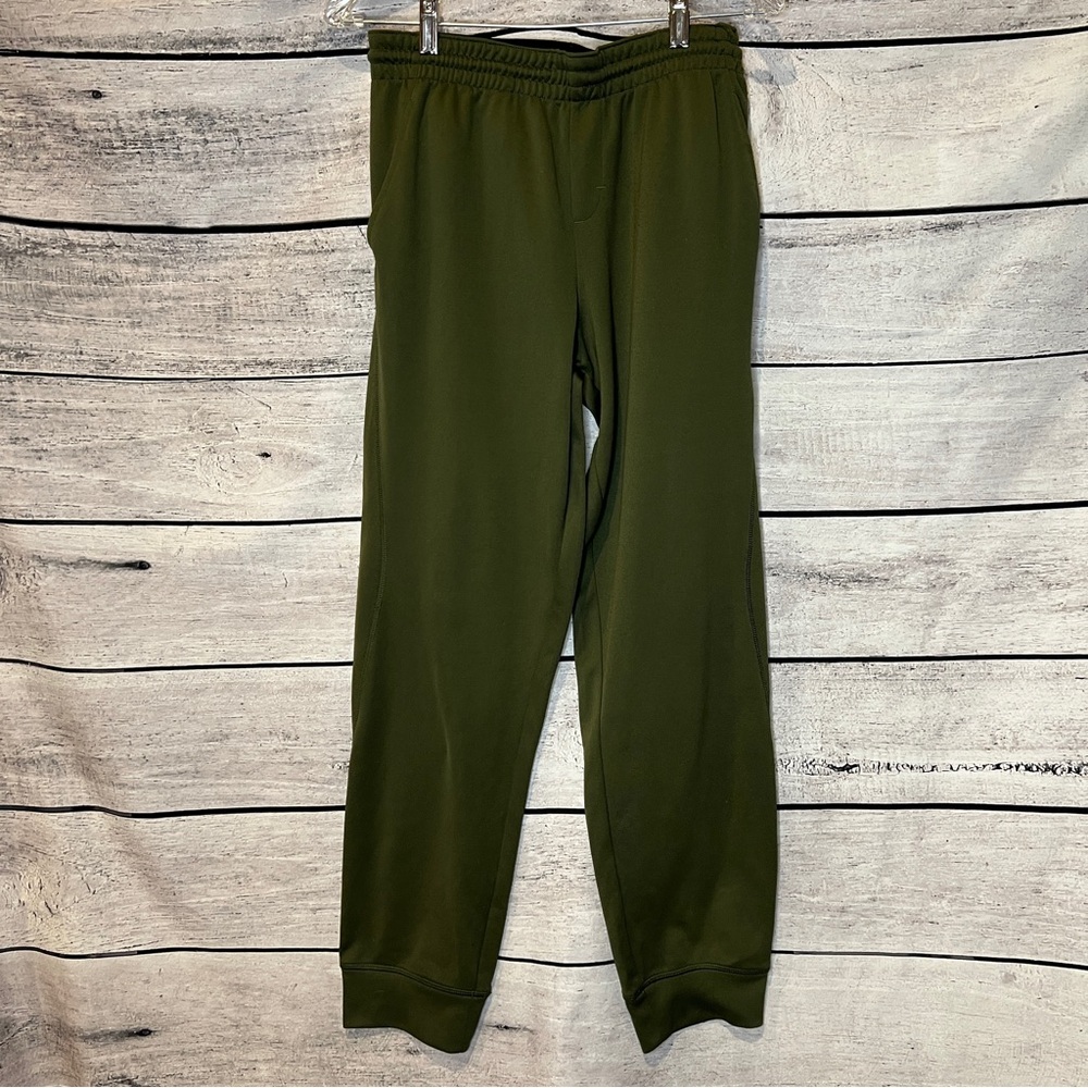 Champion Green Track Jogger Pants Thin Sweatpants Boy Scouts Zipper Pocket YXL